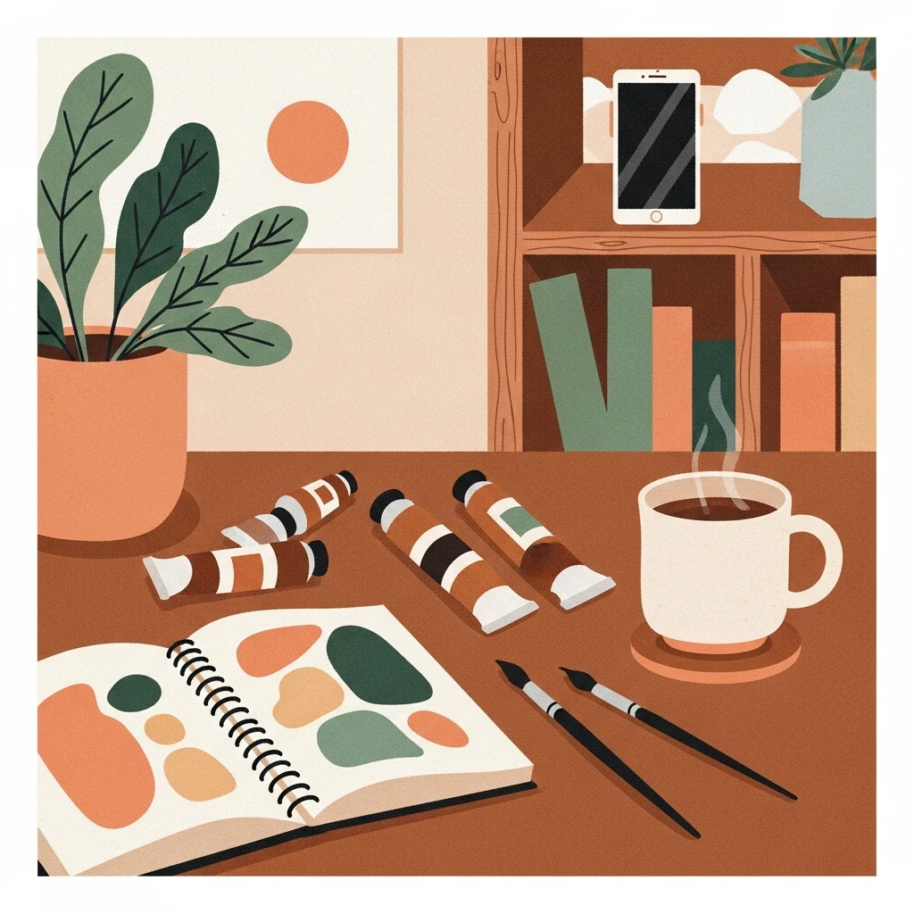 Instagram bagimliligından kurtulma rehberi icin benzersiz EasyBrick rehber illustrasyonu