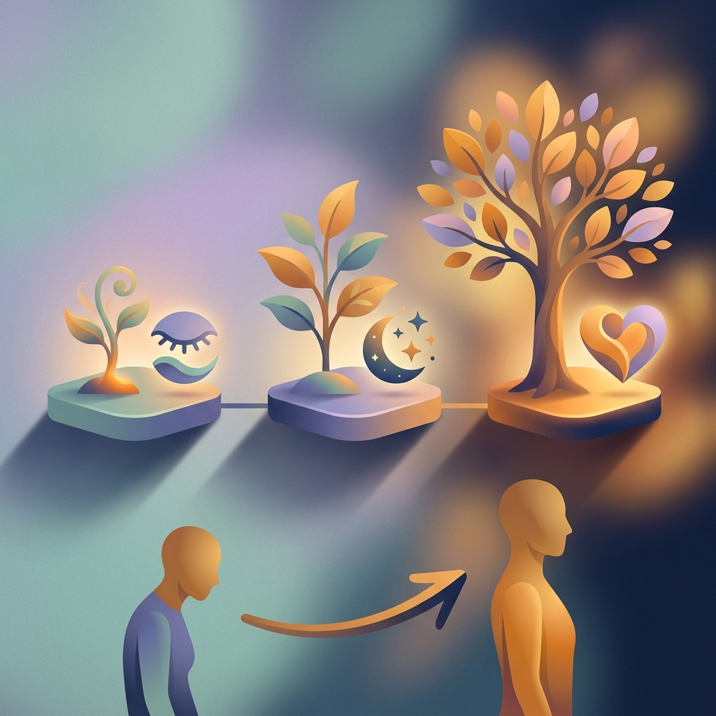 Timeline showing progressive benefits of social media detox at 7 14 and 30 day marks